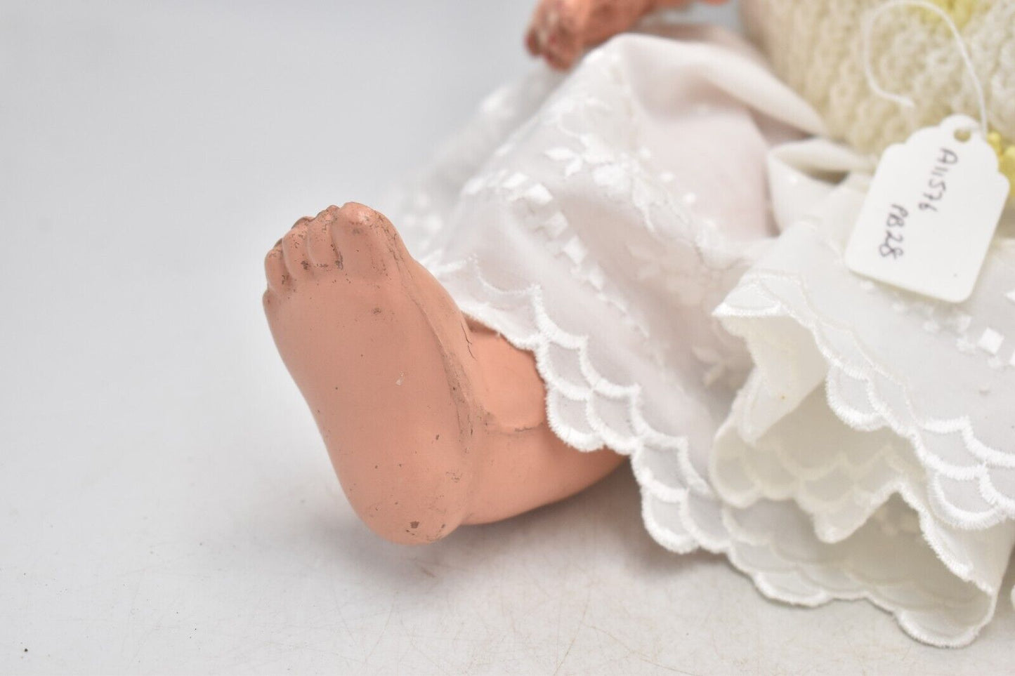 Vintage 1930s Early Composition Doll - Sleepy Eyes, 44cm