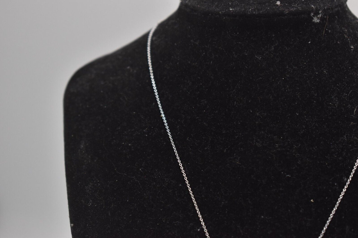 Vintage Silver Metal Rainbow Rhinestone Pendant Necklace