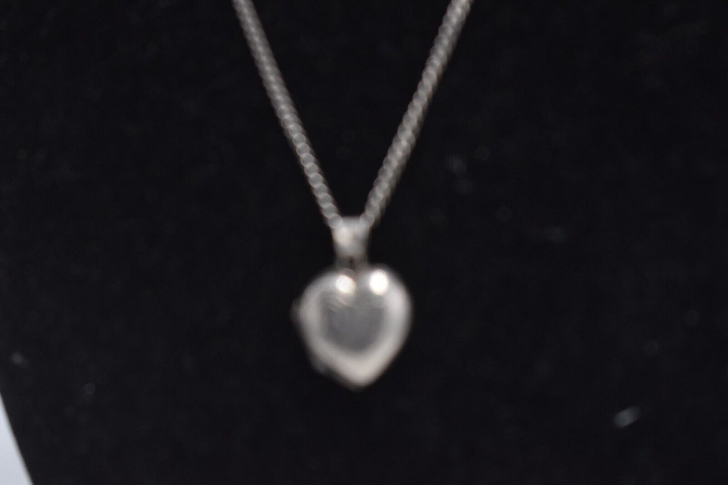Vintage Sterling Silver 925 Necklace with Heart Locket Pendant – 40cm