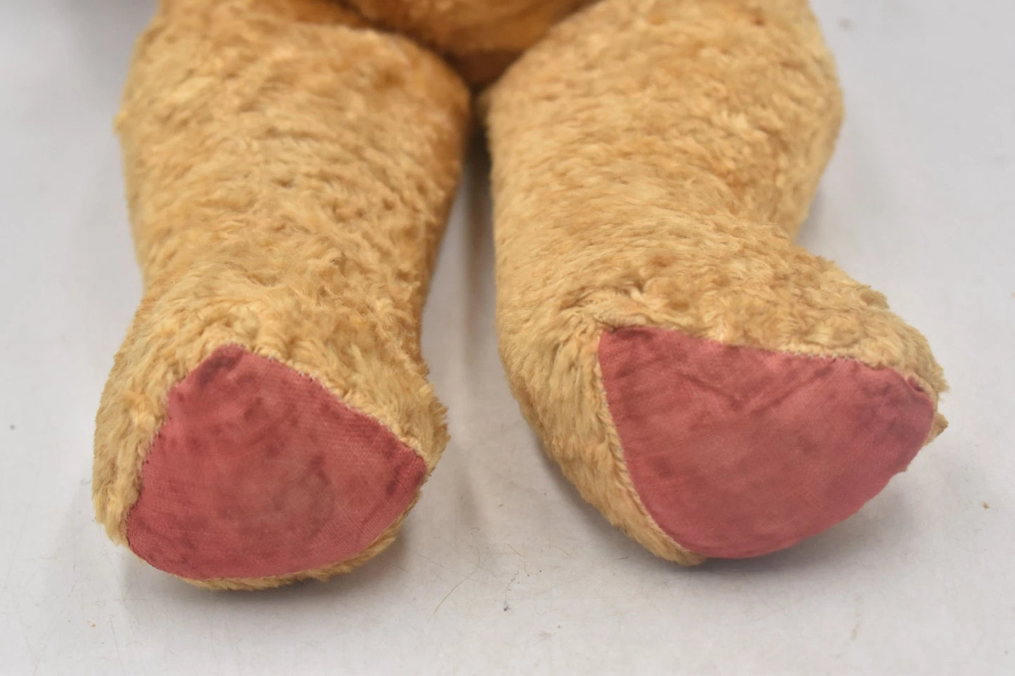Vintage 1950s European Silk Plush Teddy Bear Fully Jointed 54cm Wood Wool Filled