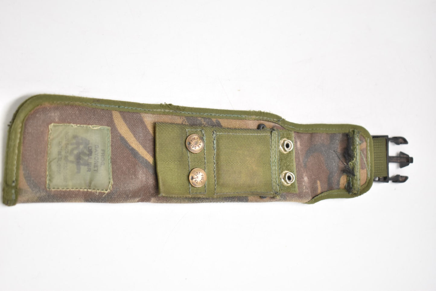 British Army PLCE Webbing Empty SA80 Scabbard Frog Cover – DPM Camouflage