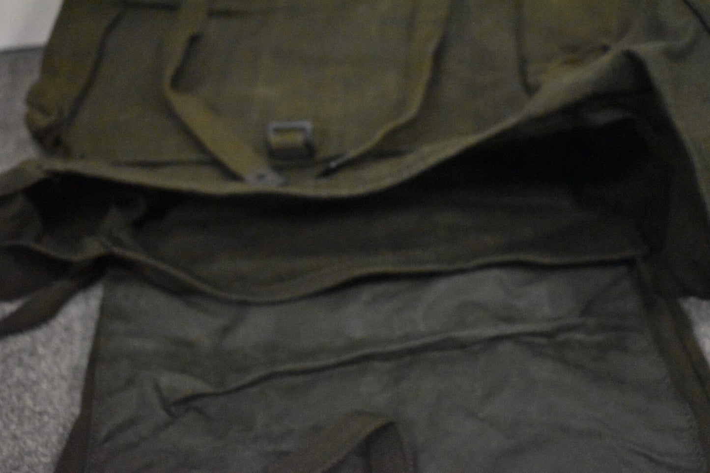 British Army 44 Pattern Large Pack Rucksack – Vinyl Lined, Dated 1974