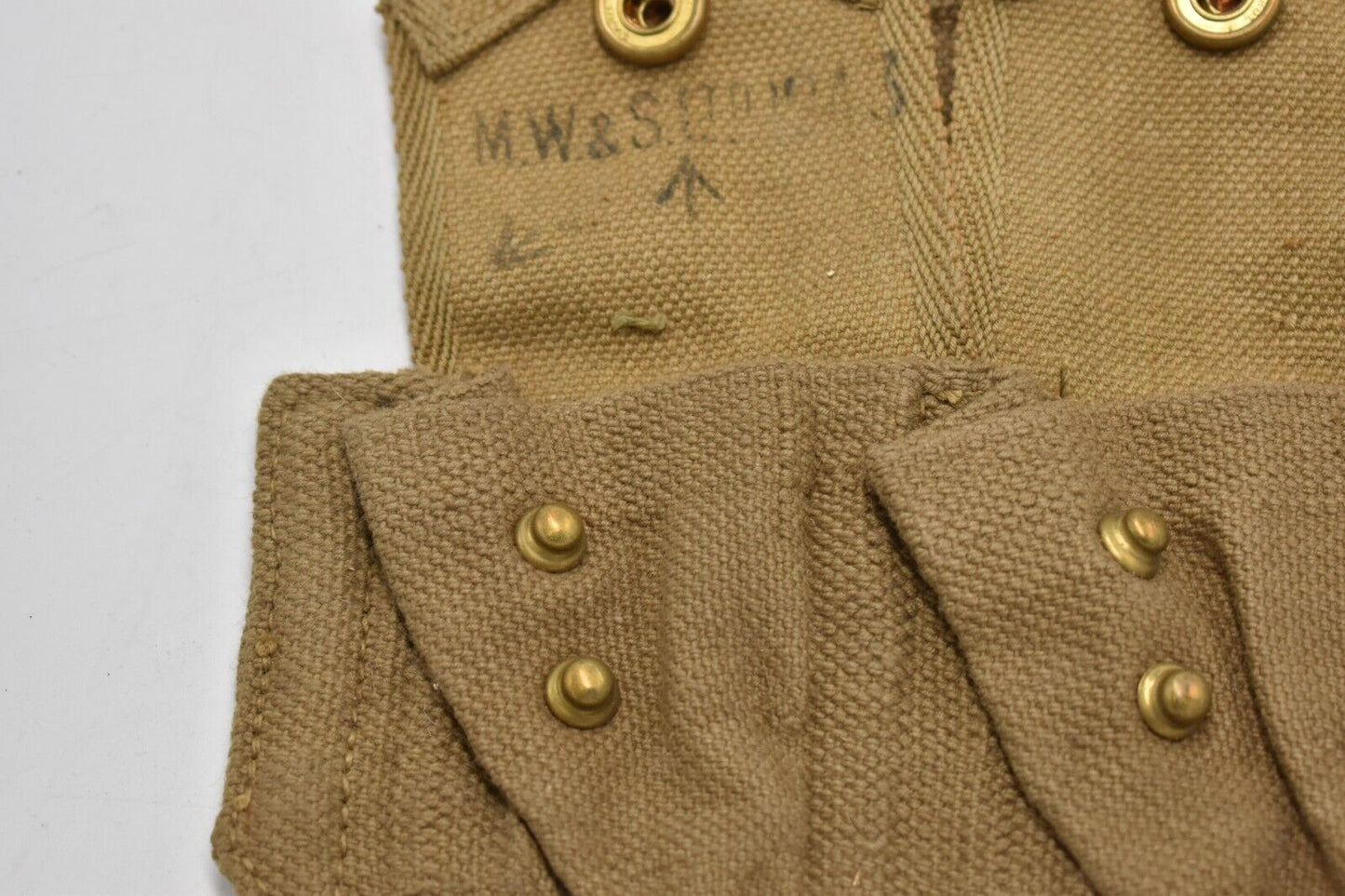 British Army WWII 37 Pattern Double Ammunition Pouch – Dated 1943