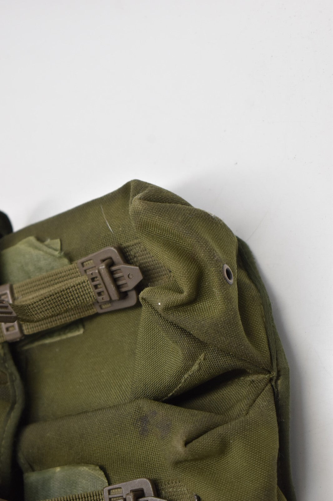 British Army Olive Green PLCE Right Hand Double Ammunition Pouch Dated 1990