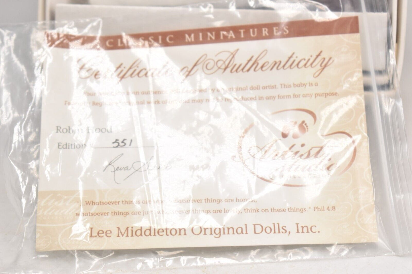 Vintage Lee Middleton Robin Hood Vinyl Life Like Doll by Reva Schick