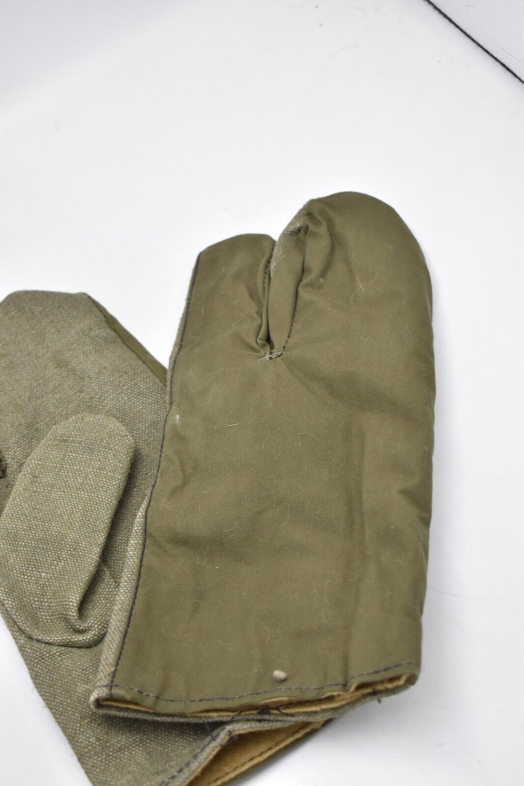 German Army 3-Finger Mittens / Work Gloves – Size Medium