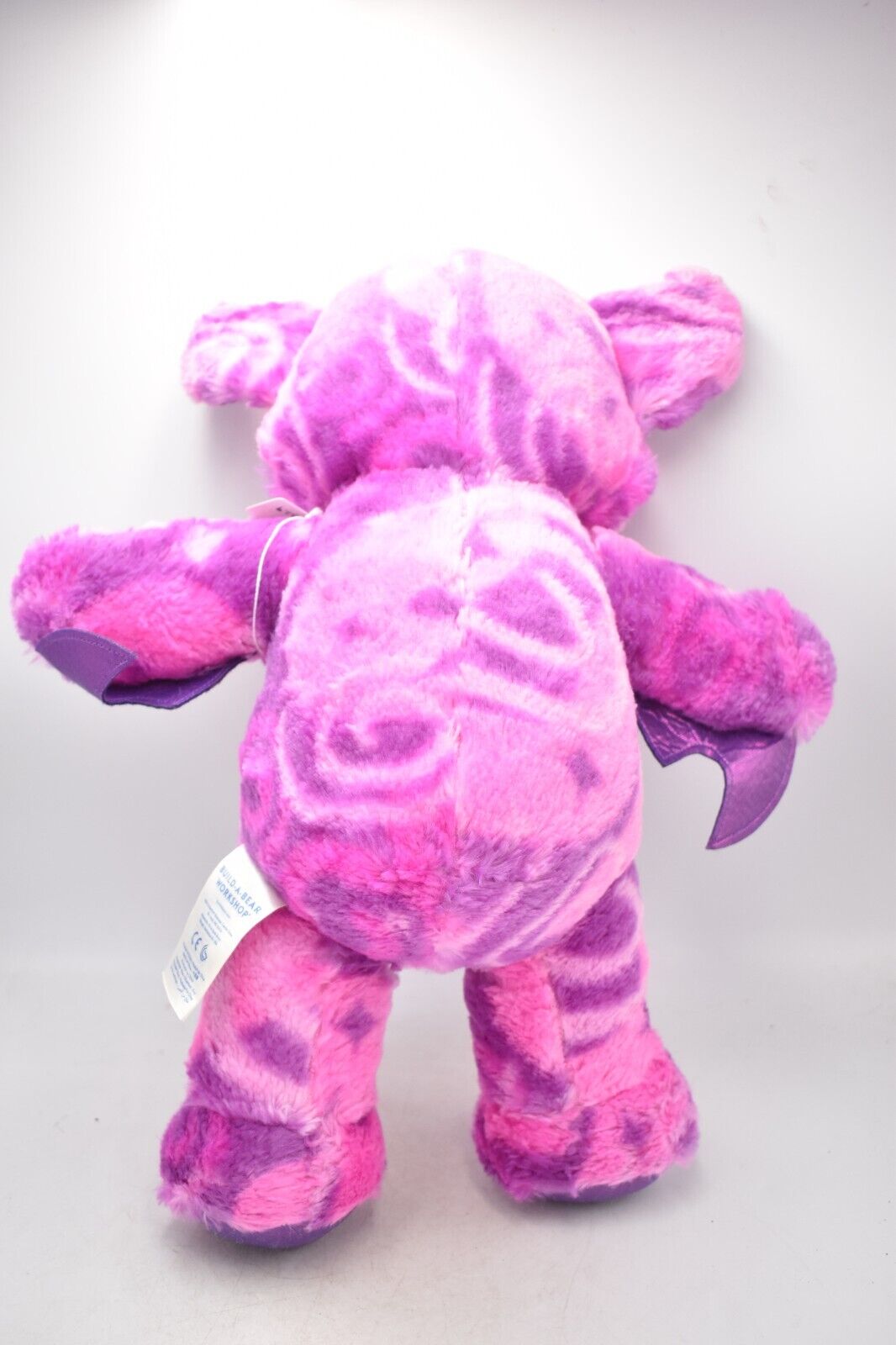 Build-A-Bear Midnight Shimmer Bat – Pink Swirl Purple Plush Vampire Halloween