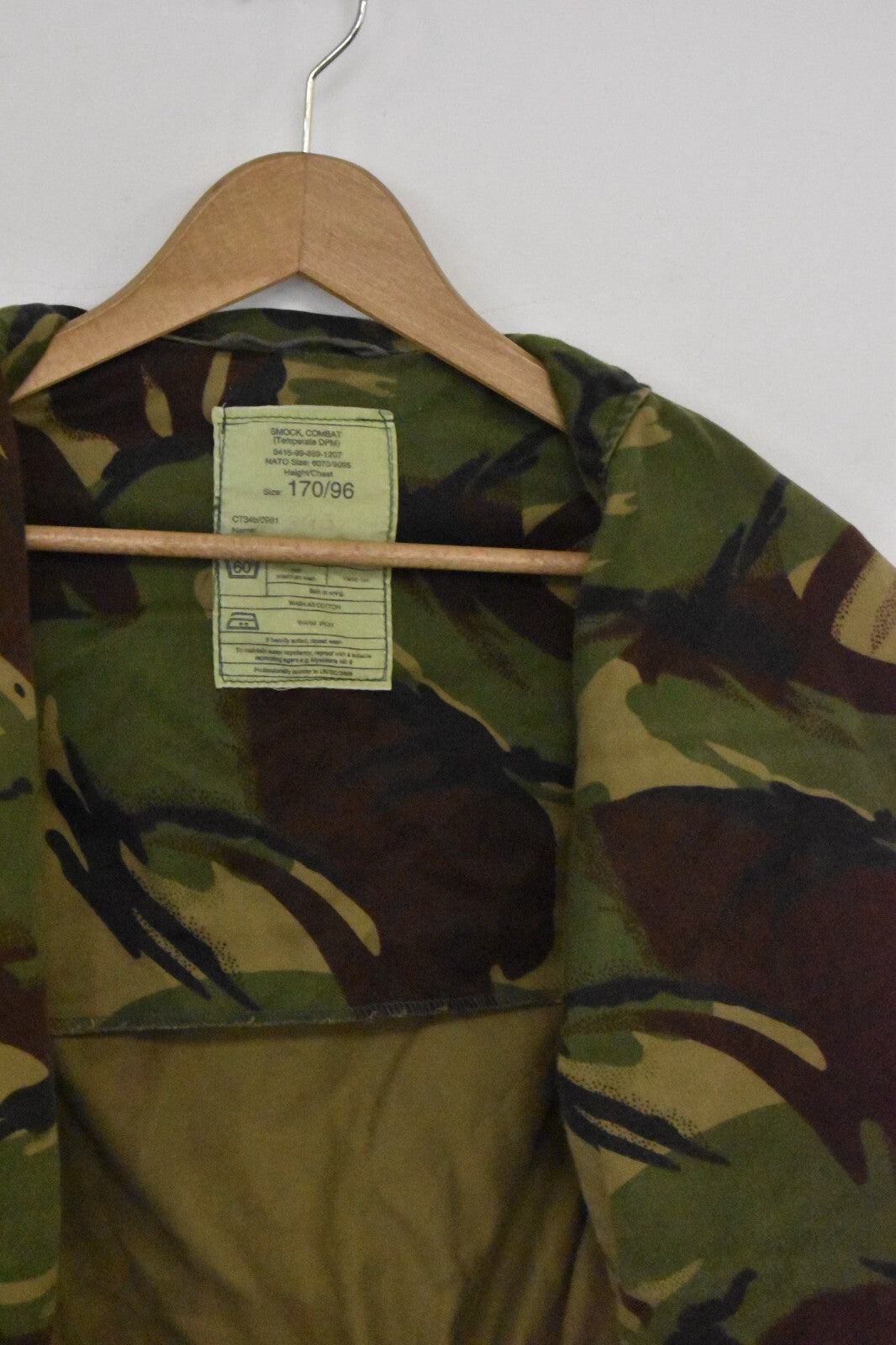 British Army 94 Pattern DPM Combat Smock Jacket – Size 170/96 (38–40" Chest)