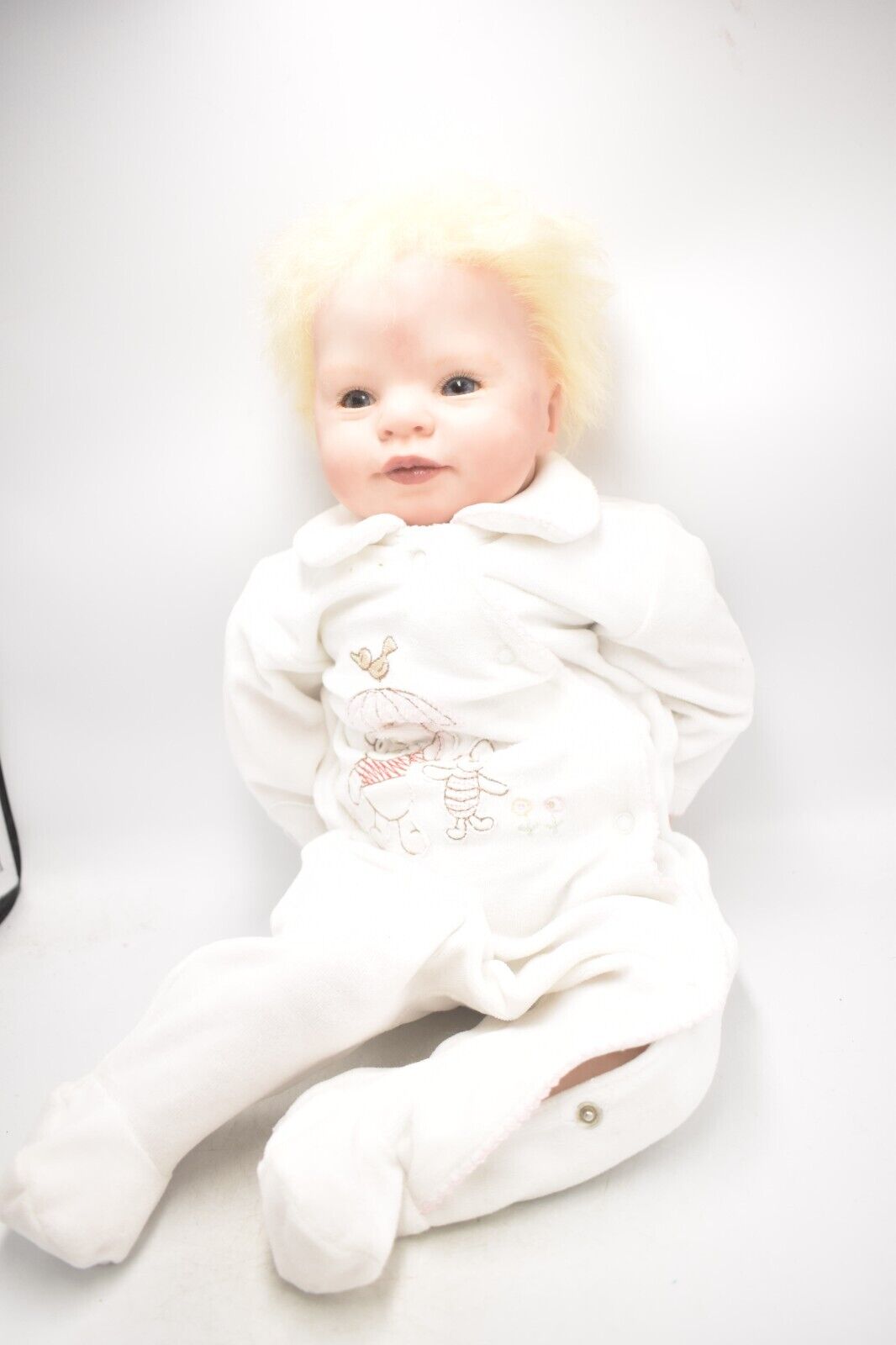 Reborn Baby Girl Doll – Molly, Weighted & Artist Finished with Hand-Rooted Hair (58cm)