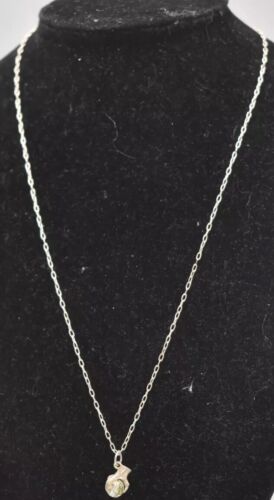 Vintage 925 Sterling Silver and Dragon Claw Pendant Necklace 45cm