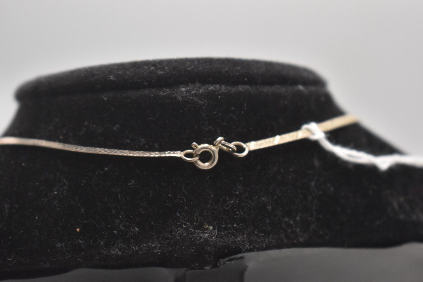 Vintage Sterling Silver 925 Herringbone Necklace 40cm