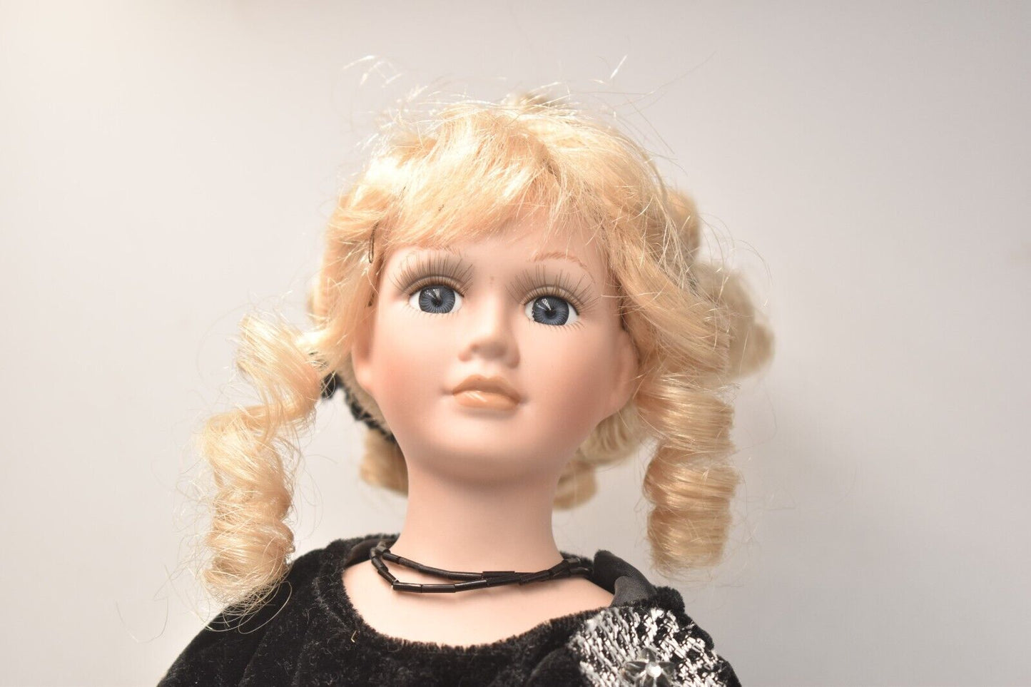 Vintage Park Lane Collection Porcelain Doll – Limited Edition Black Ballgown