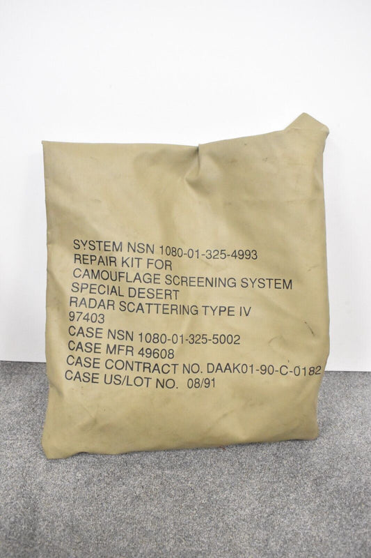 British Army Repair Kit for Camouflage Screening System Desert Radar Scattering