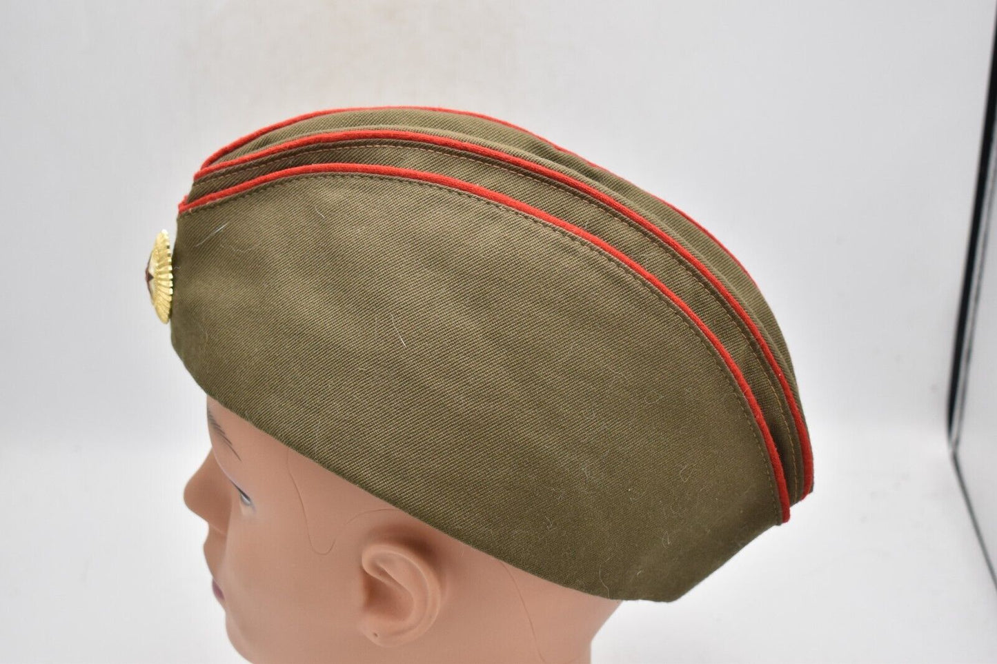 USSR Russian Army Officer Garrison Cap – Size 58, with Badge