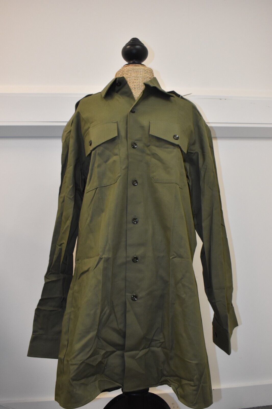 British Army General Service Shirt – OD Ben Sherman, Size 38/40"