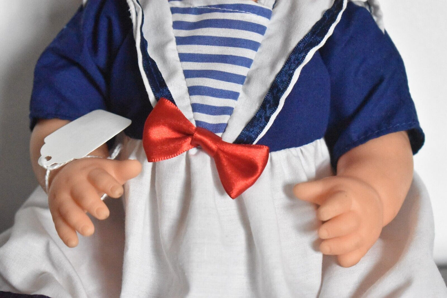 Vintage Famosa Baby Doll Rubber Doll Sailing Outfit