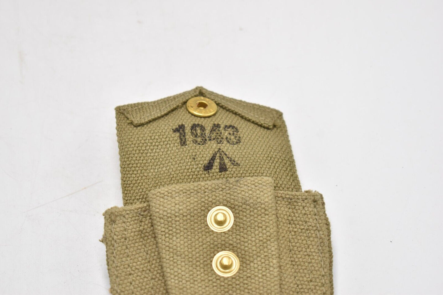 British Army WWII 37 Pattern Triple Ammunition Pouch – Dated 1943