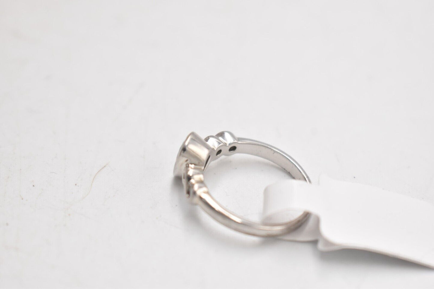 Vintage Sterling Silver & Pear Cut Blue Topaz Ring – Size M