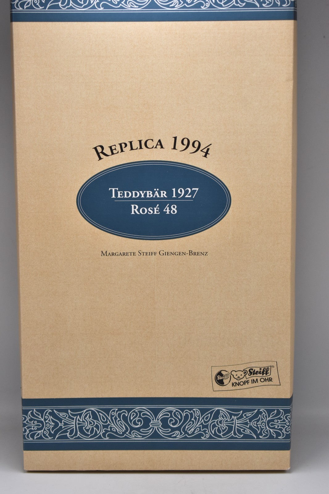 Steiff Teddy Rosé 1927 Replica – 407192 – Limited Edition Growler