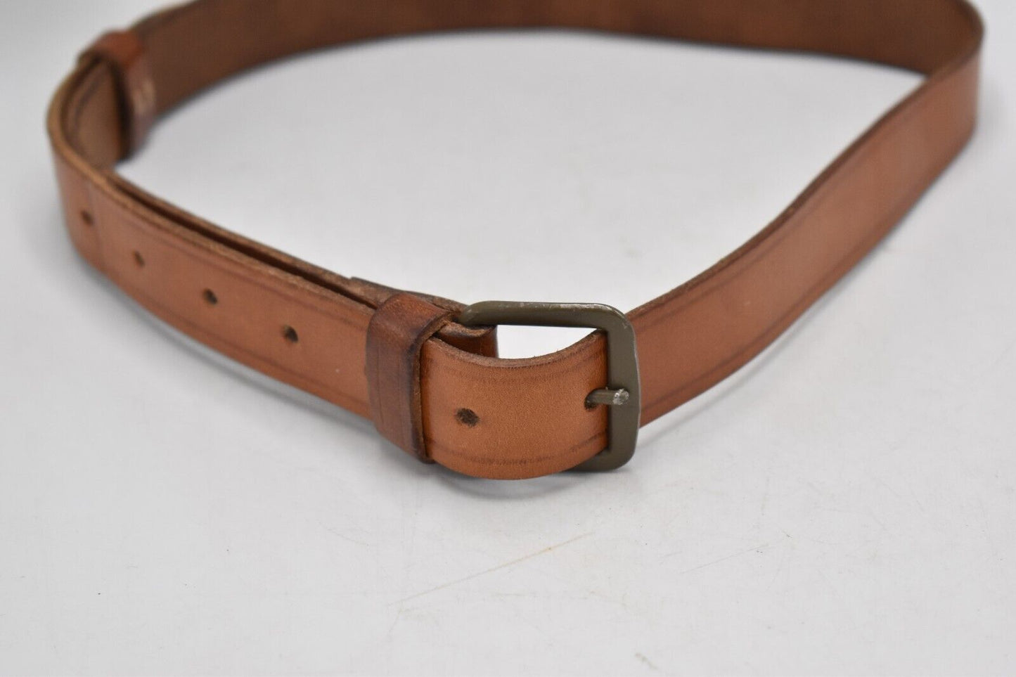 Czech Army Leather Trouser Belt – 34" Dated 1959