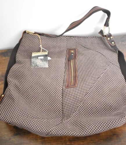 Vintage Density Dogtooth Cotton Ladies Handbag Tote
