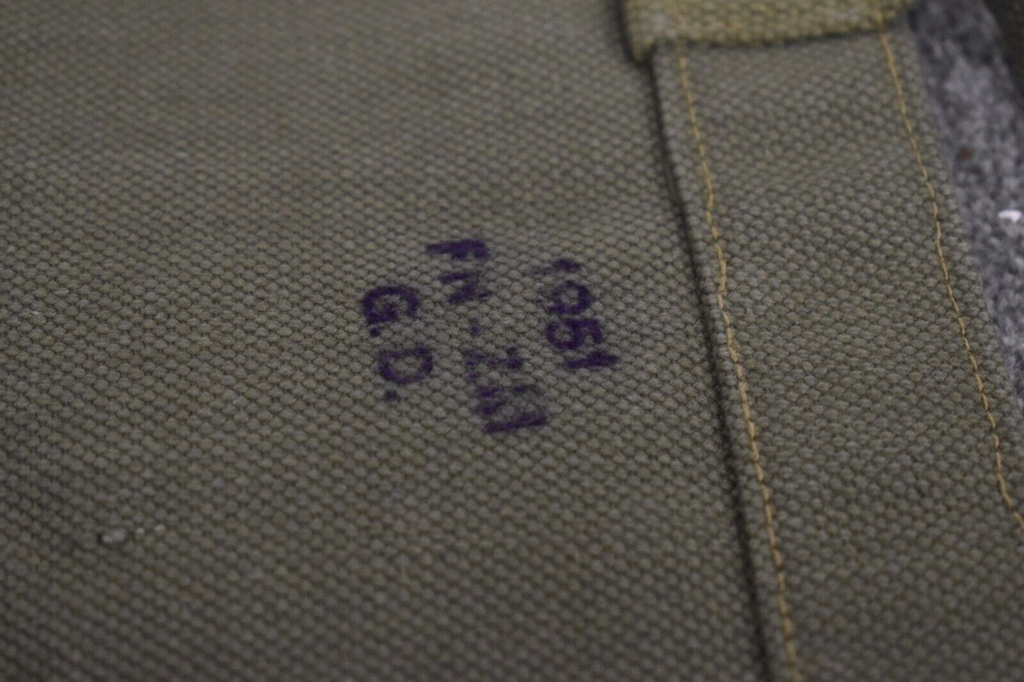 Danish Army M45 Khaki Green Small Pack / Haversack – Dated 1951