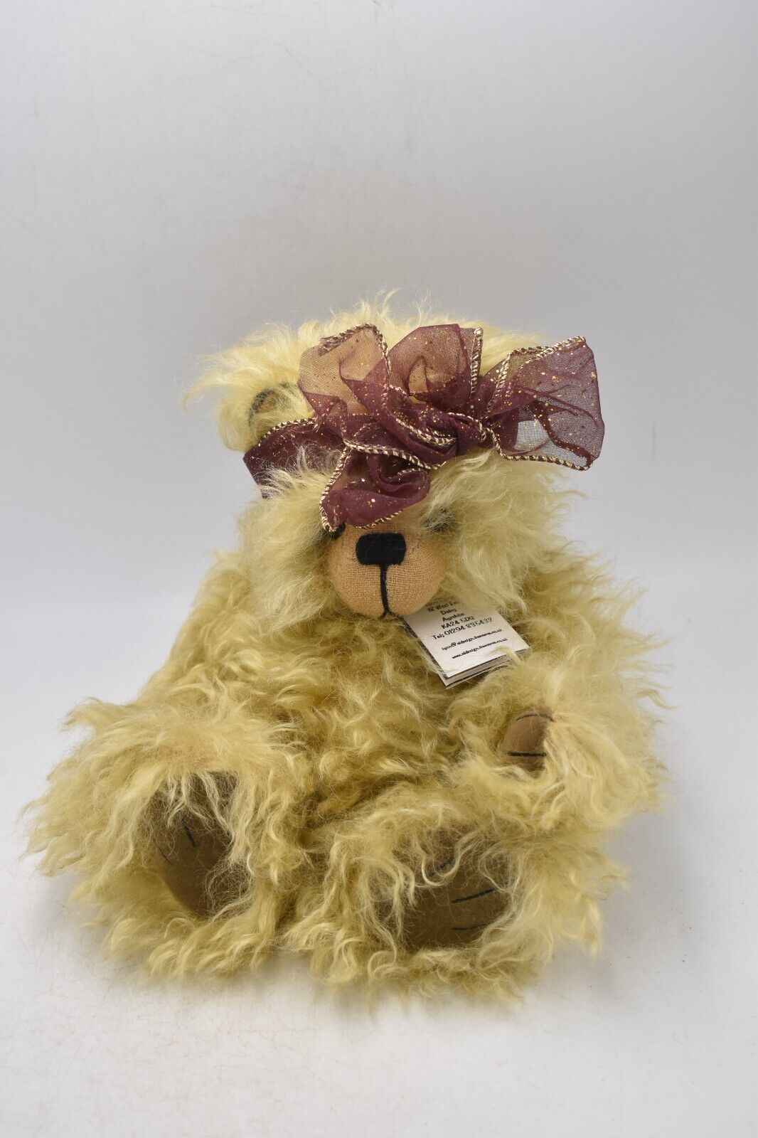 Vintage OOAK Artist Teddy Bear Cloe by Lynn Bowie – Madabout Bears – Mohair