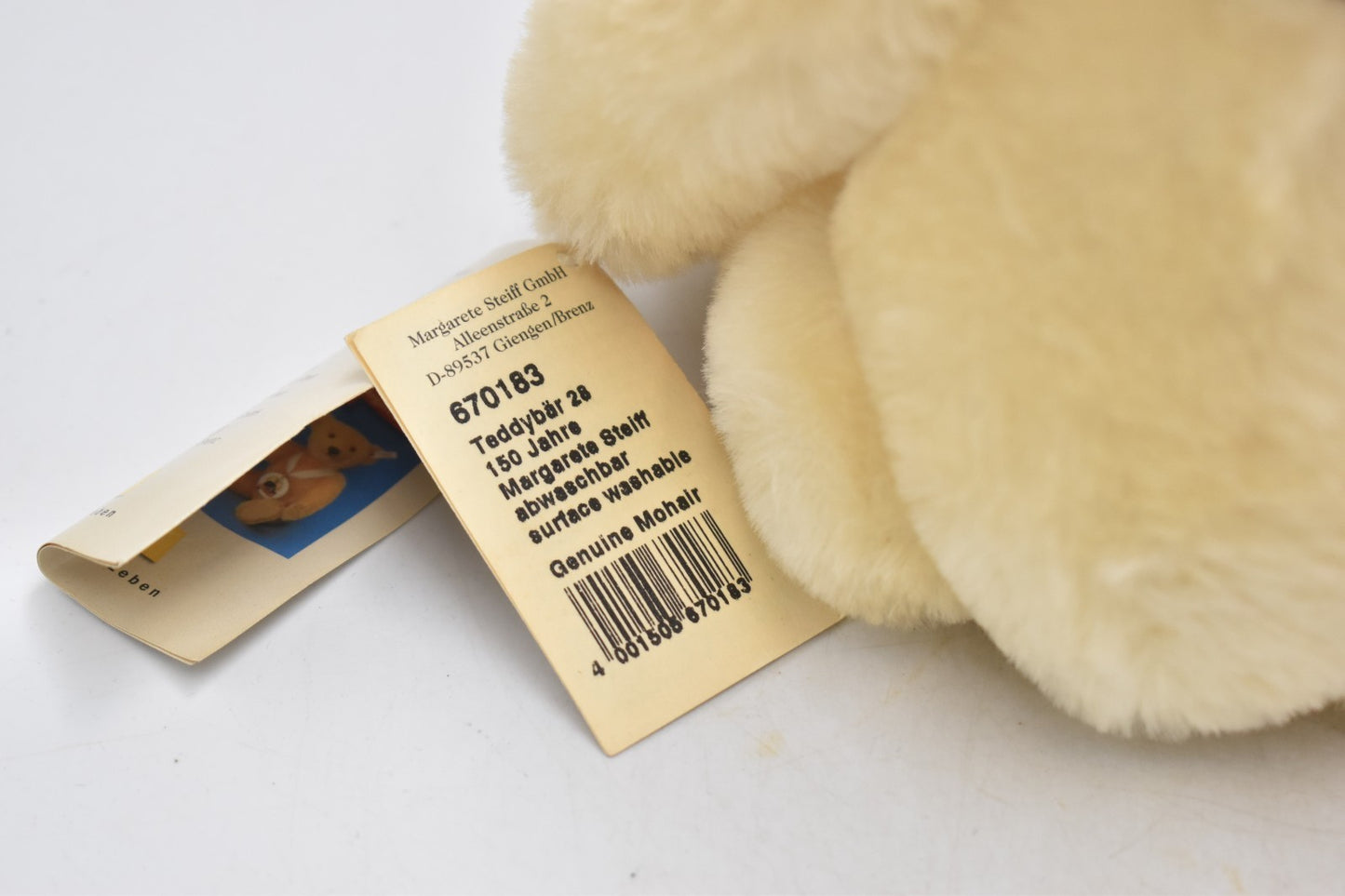 Steiff 150 Year Margarete Teddy Bear 670183 – Limited Edition 4092 – Mohair