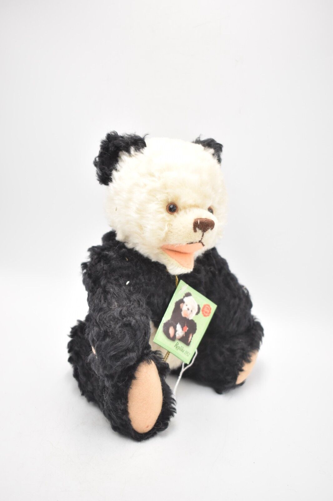 Hermann Replica 1952 Panda Teddy Bear – Retired & Tagged, Mohair
