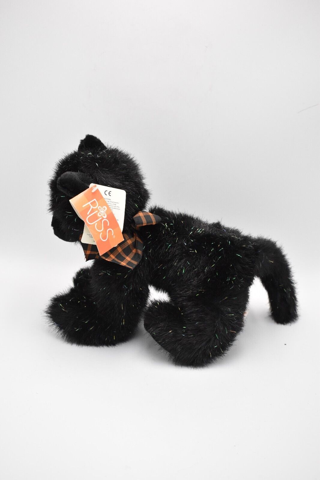 Russ Berrie Burnside Black Cat – Retired & Tagged Plush Soft Toy