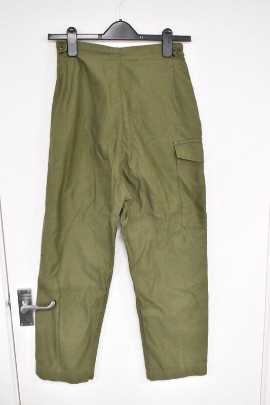 Vintage 1970s British Army Women's Working Dress Trousers Slacks – Size 78/64/92