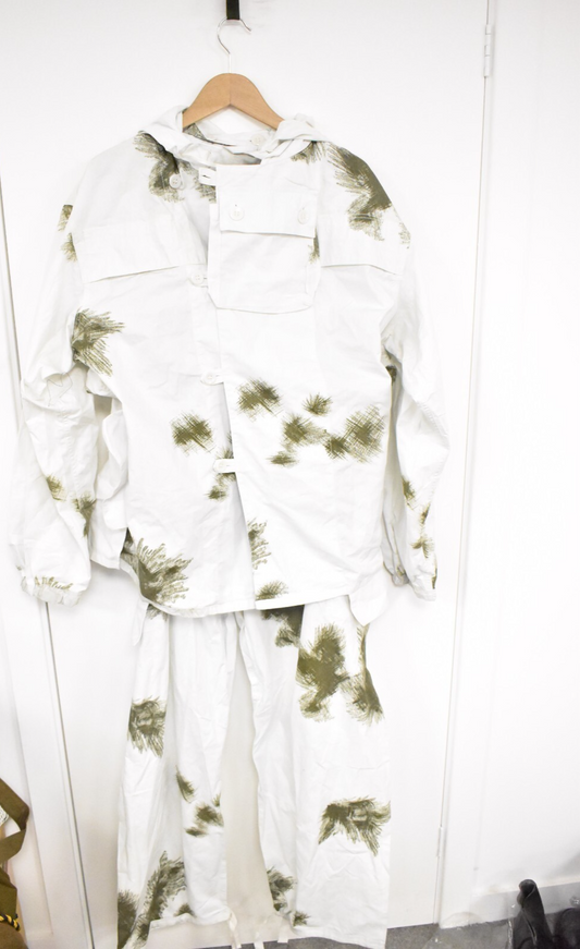 German Army BW Bundeswehr Snow Camo Suit – Jacket & Trousers – Size M/L