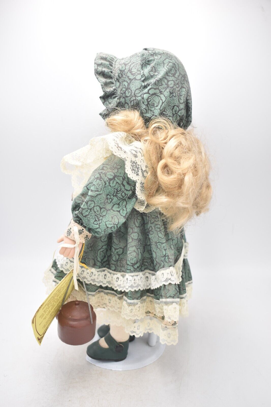 Vintage Regency Fine Arts Polly Put the Kettle On Porcelain Doll Retired Tagged