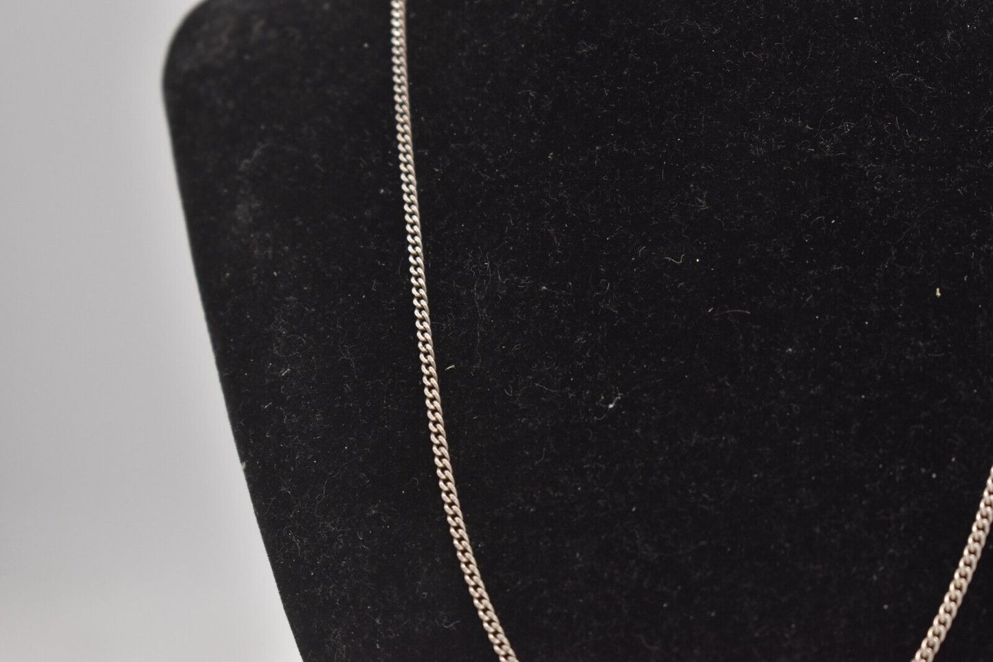 Vintage Sterling Silver 925 Curb Chain Necklace – 46cm
