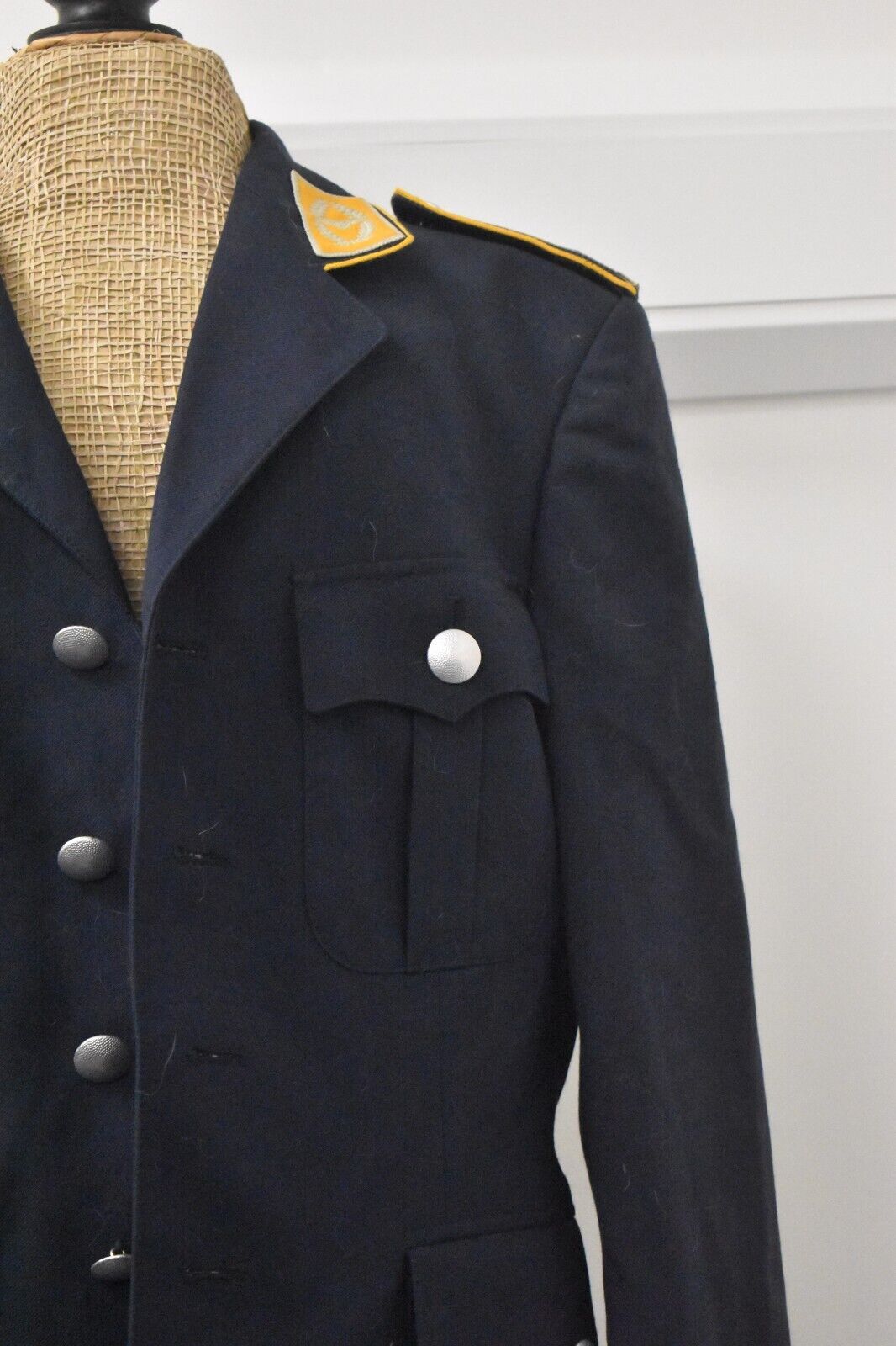 West German Air Force Luftwaffe Unteroffizier Blue Dress Jacket Tunic – Size 38"