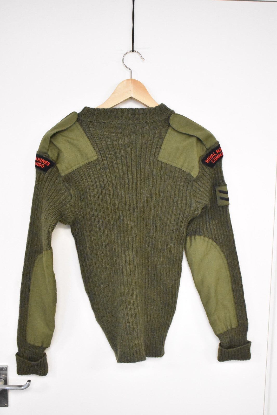 British Royal Marines Commando Green Wool Pullover Jumper – Size 2