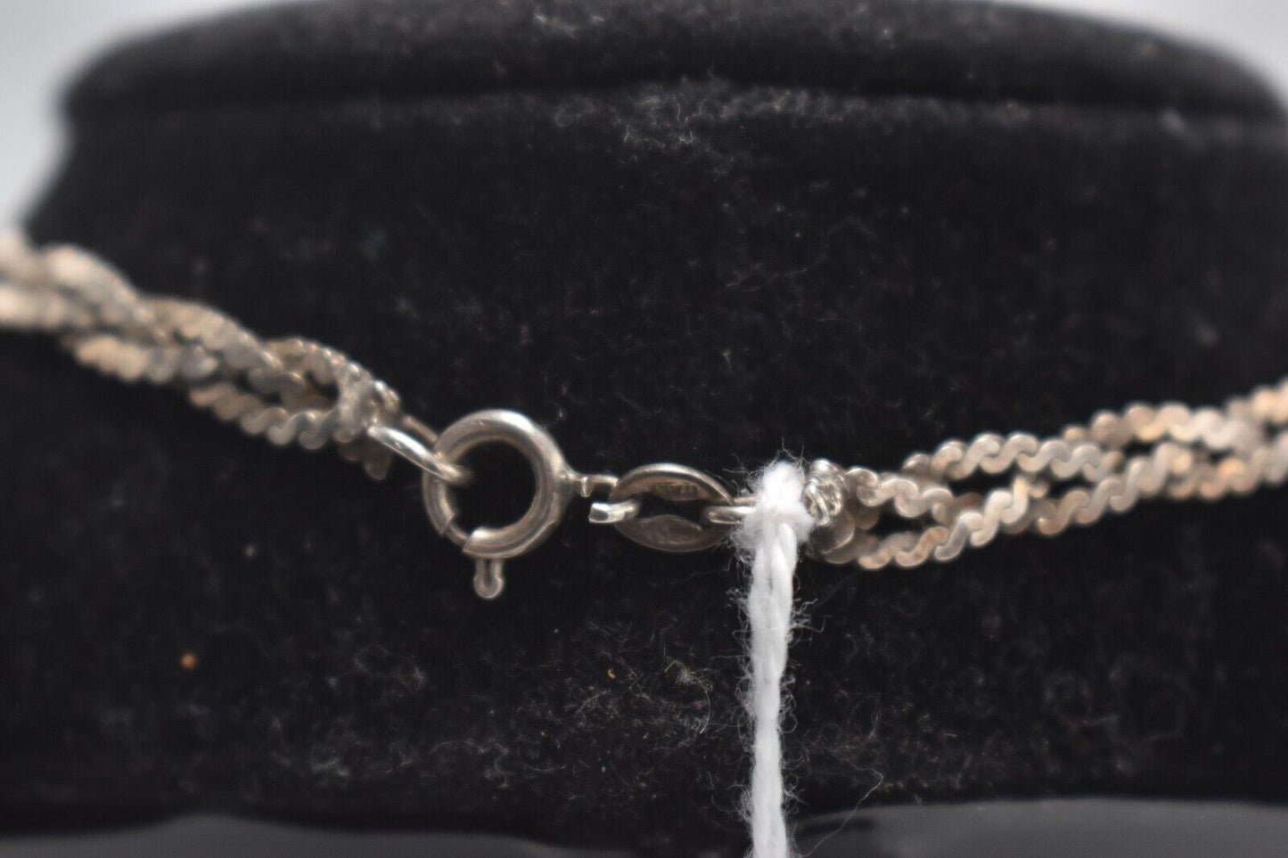 Vintage Sterling Silver 925 3 Strand Braided Necklace – 40cm