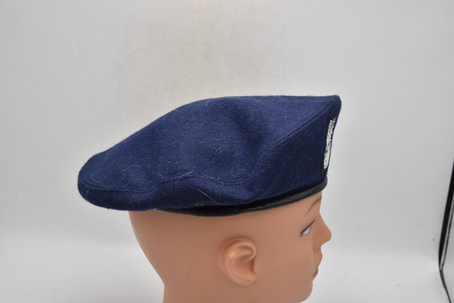 Vintage Polish Army Dark Blue Beret Flash Engineers – Size 57