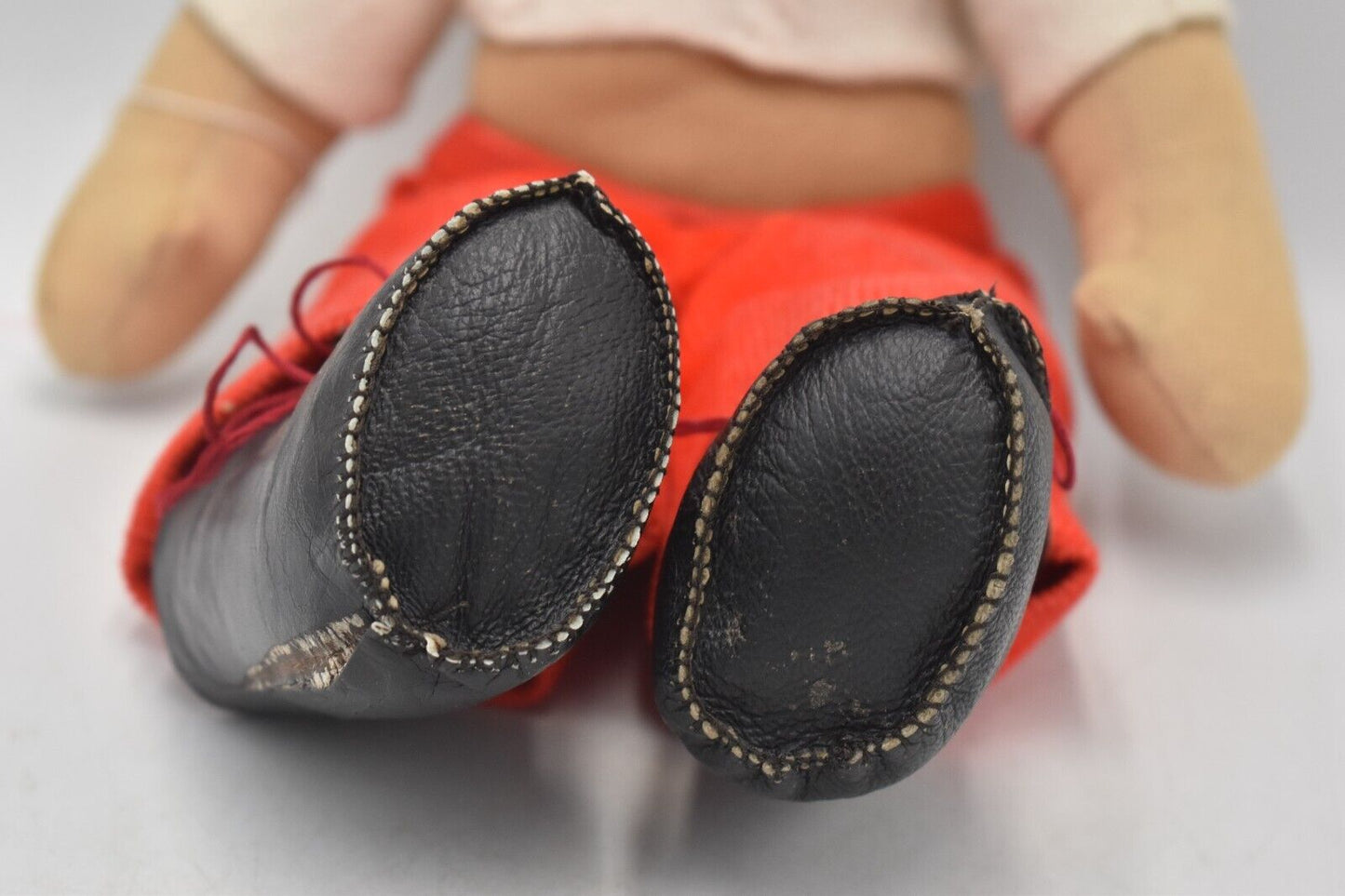 Vintage Felt Rag Doll with Clothes - 42cm