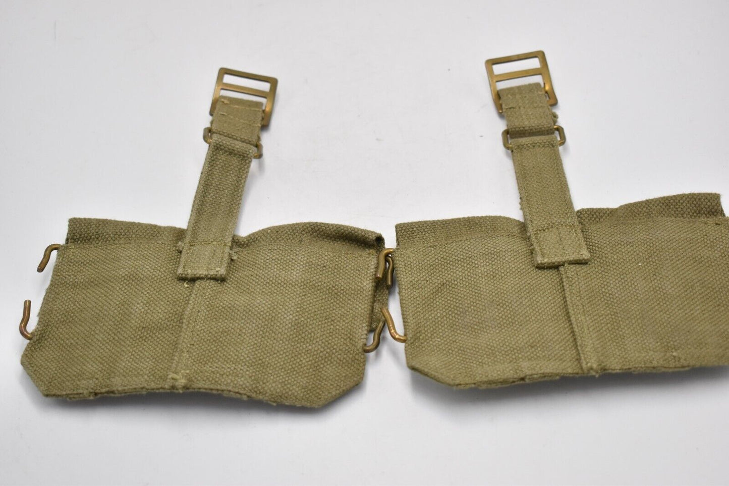Belgian Army 1953 Dated Double Ammunition Pouches – Original Military Webbing
