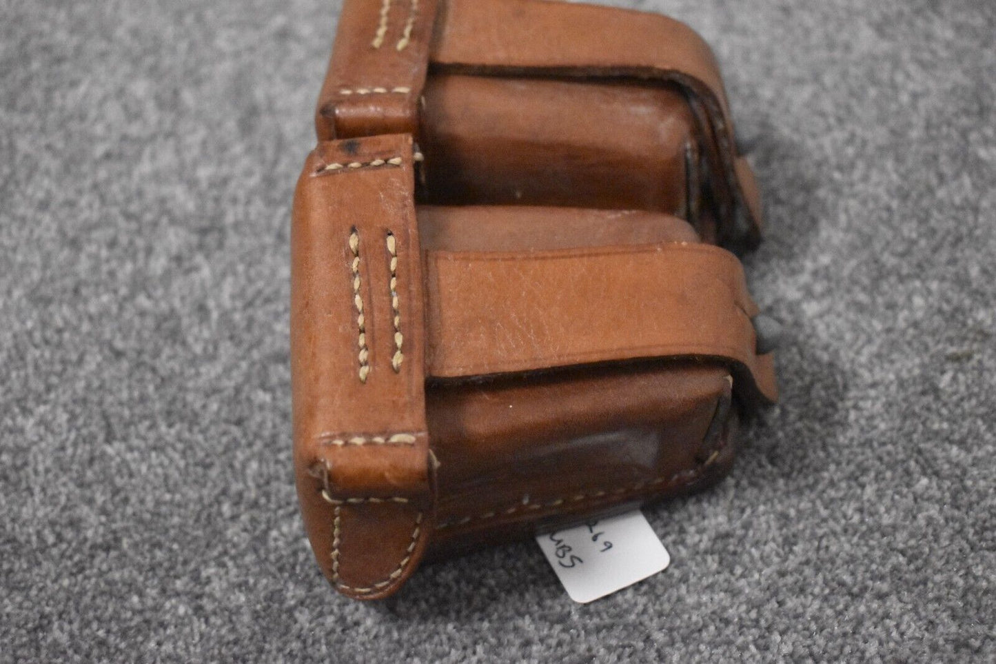 WWII German Army K98 Brown Leather Ammunition Pouch – Early War Luftwaffe