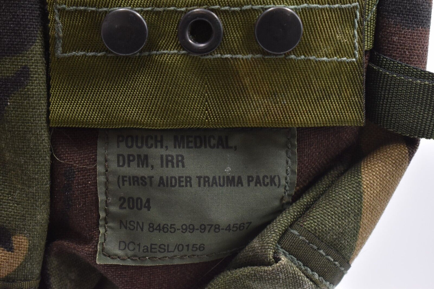 British Army DPM Woodland Medical Pouch First Aider Trauma Pack PLCE