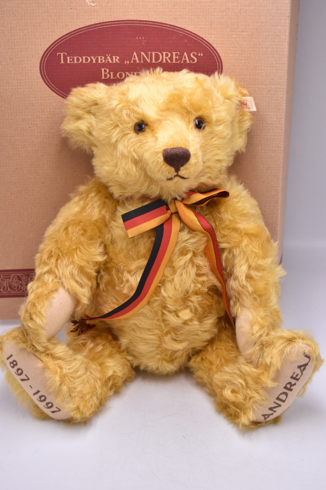 Steiff Andreas Commemorative Bear 1897-1997 655302 Limited Edition