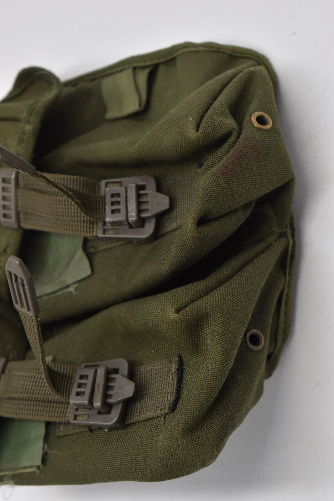 British Army Olive Green PLCE Double Ammunition Pouch – Drop Loop