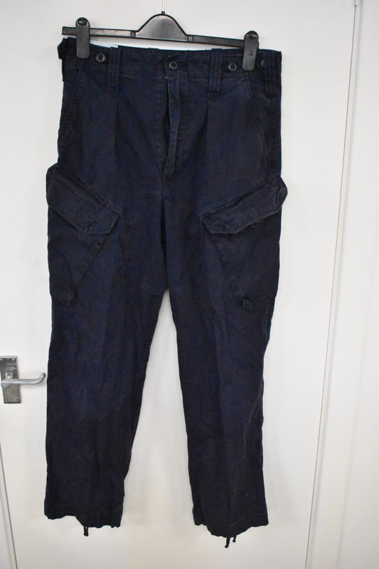 British Army Royal Navy FR Combat Trousers – Dark Blue – Size 80/80/96 W30" L31"