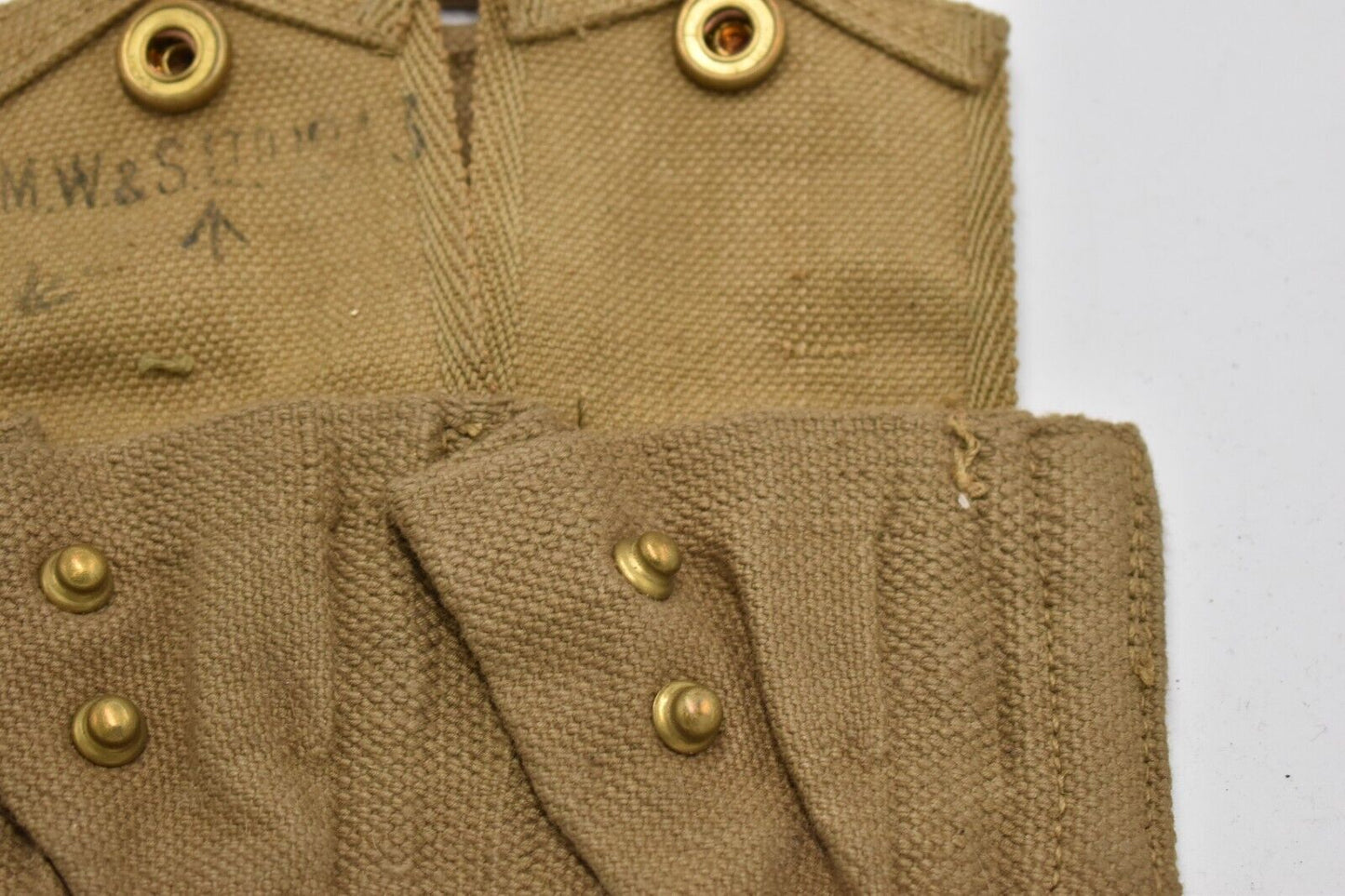 British Army WWII 37 Pattern Double Ammunition Pouch – Dated 1943