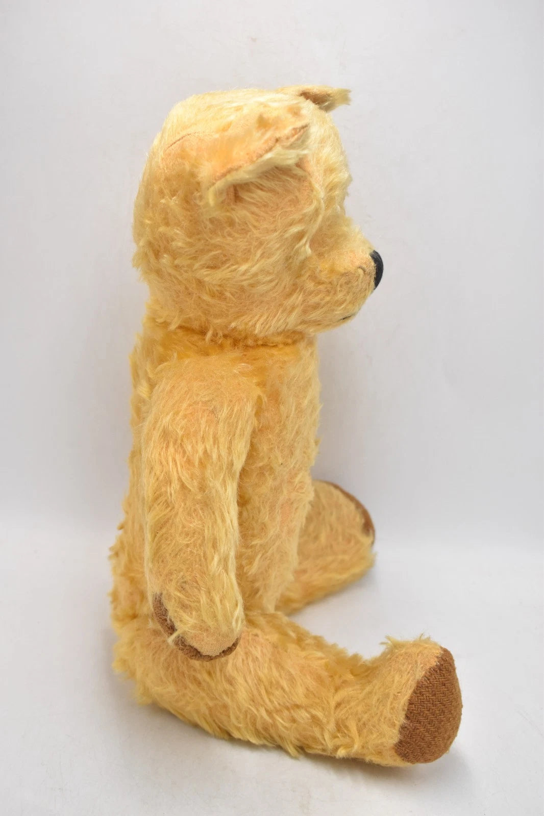 1940s Chad Valley English Mohair Vintage Teddy Bear Fully Jointed Glass Eyes
