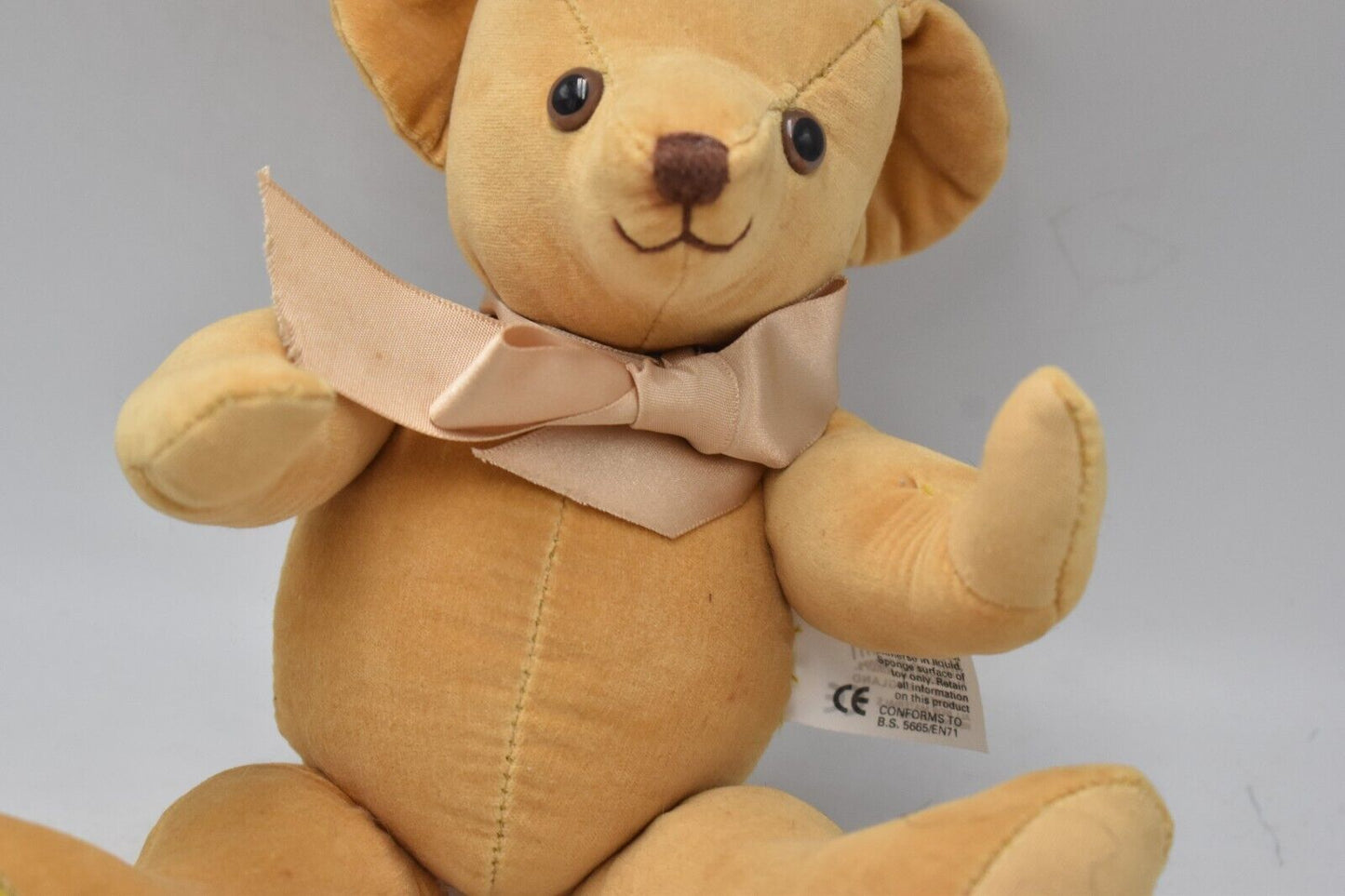 Merrythought Velour Jointed Teddy Bear – Fully Jointed – Classic British Collectible