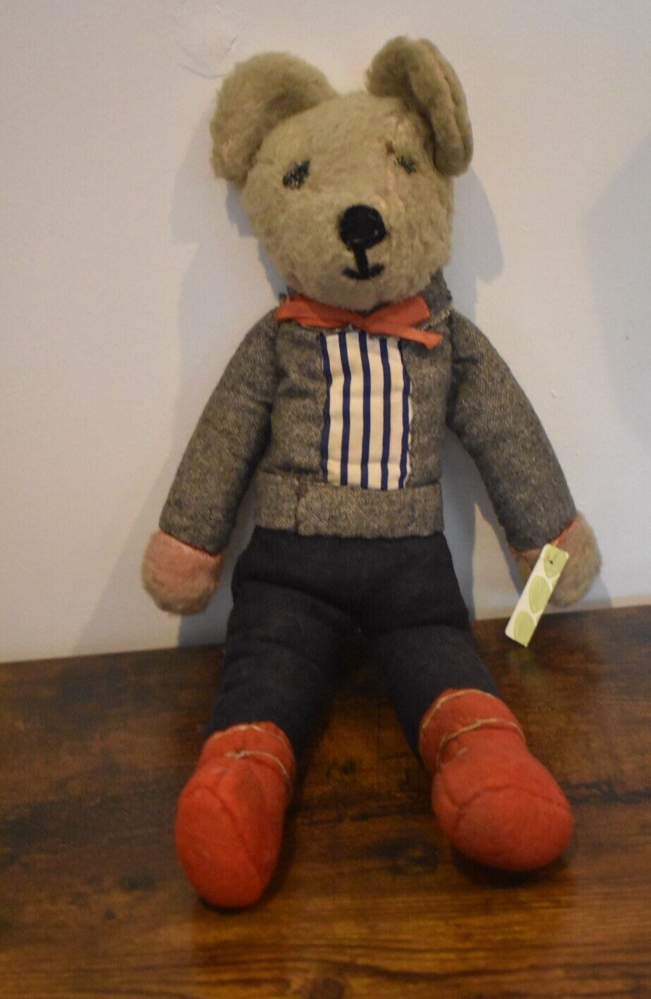 Vintage 1960's Hanz Wool Teddy Bear Plush Soft Toy - Retired