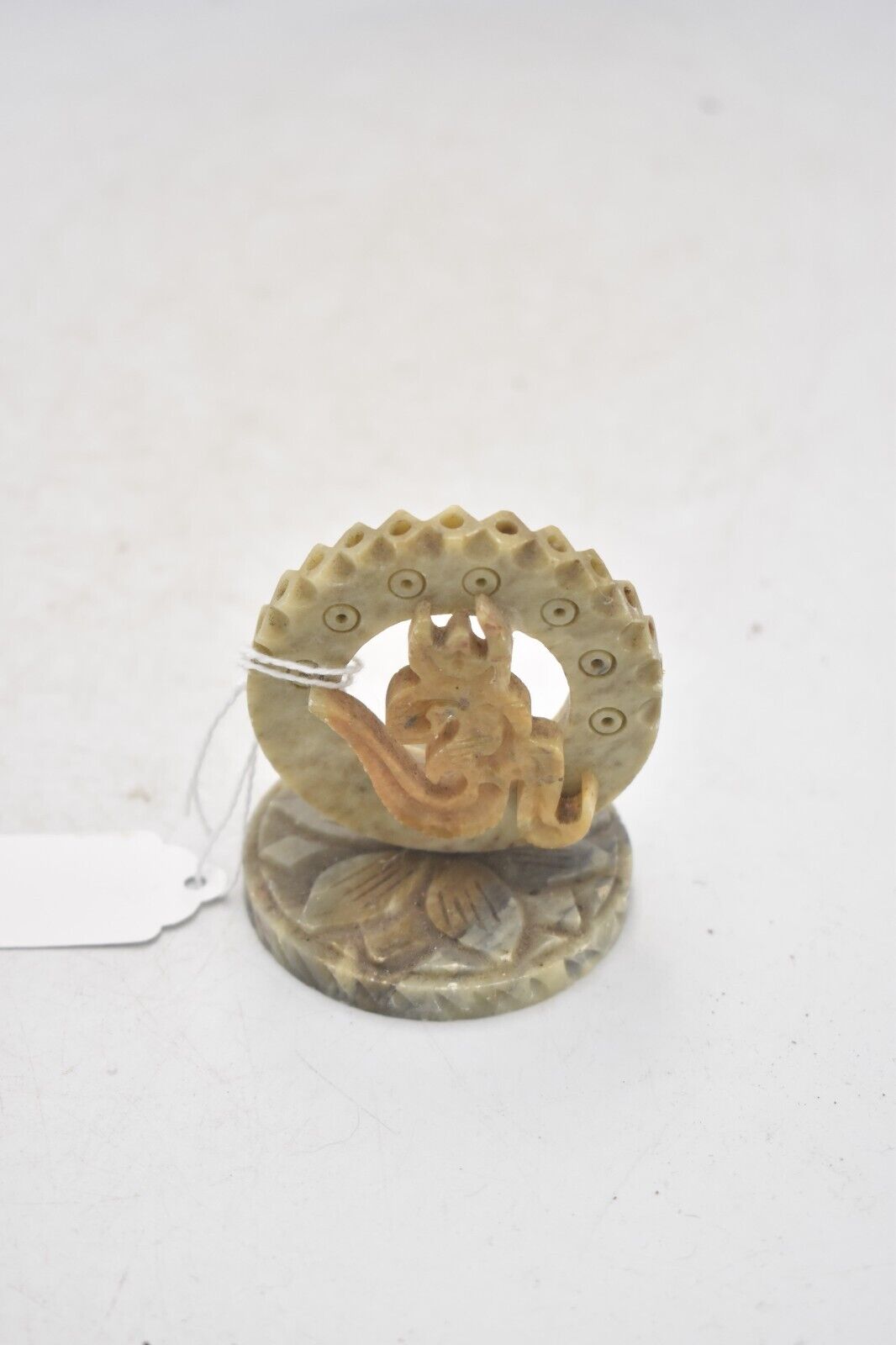 Vintage Soapstone Incense Burner Decorative
